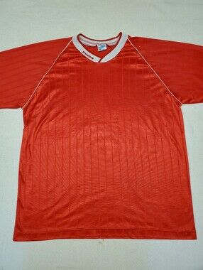 Vintage 70s 80s Puma Soccer Jersey Red Pinstripe Macht Mit Qualitat XL